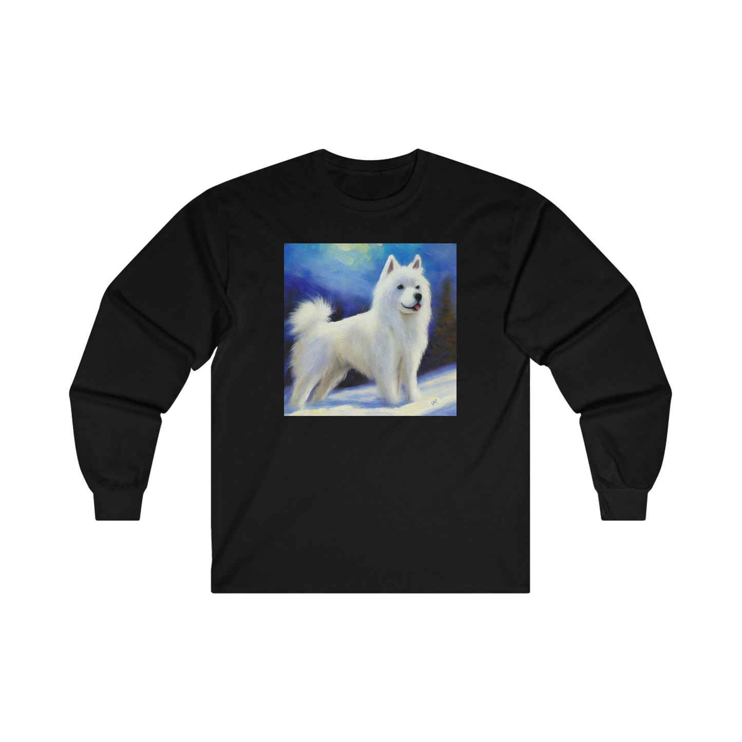 American Eskimo Dog Cotton Long Sleeve Tee – The Comfy Embrace of Adventure