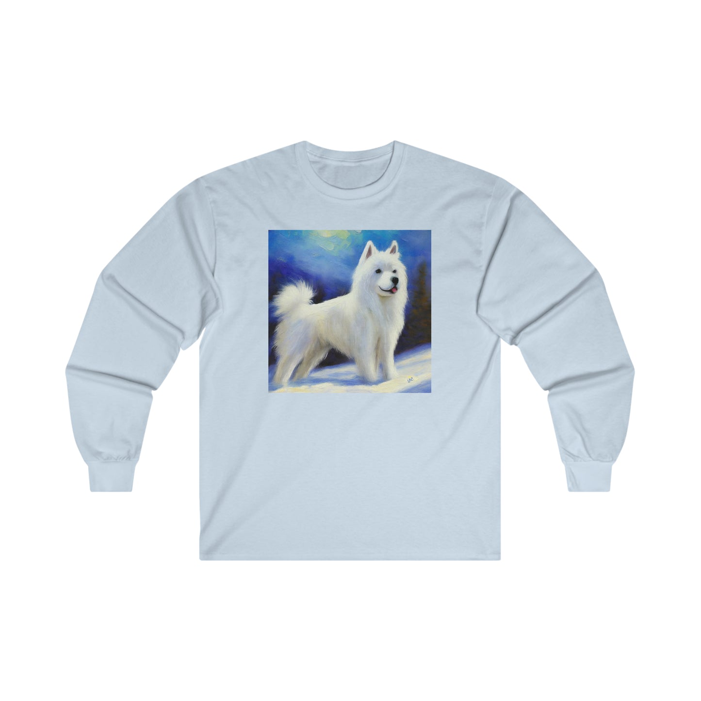 American Eskimo Dog Cotton Long Sleeve Tee – The Comfy Embrace of Adventure
