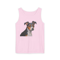 Teddy Roosevelt Terrier Unisex Relaxed Fit Garment-Dyed Tank Top