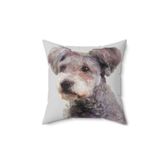 Hungarian Pumi Spun Polyester Throw Pillow