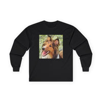 Shetland Sheepdog 'Sheltie May' Unisex Cotton Long Sleeve Tee