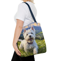Westie #2 - West Highland Terrier - Polyester Tote Bag (AOP)
