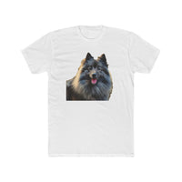 Keeshond - Men's Fitted Cotton Crew Tee