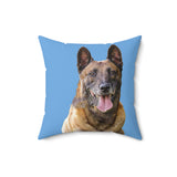 Belgian Malinois Spun Polyester Throw Pillow