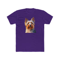 Silky Terrier - Men's Fitted Cotton Crew Tee