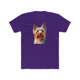 Silky Terrier - Men's Fitted Cotton Crew Tee