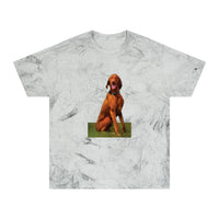 Hungarian Vizsla 'Waiting For The Bride' Unisex Cotton Color Blast T-Shirt