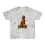 Hungarian Vizsla 'Waiting For The Bride' Unisex Cotton Color Blast T-Shirt