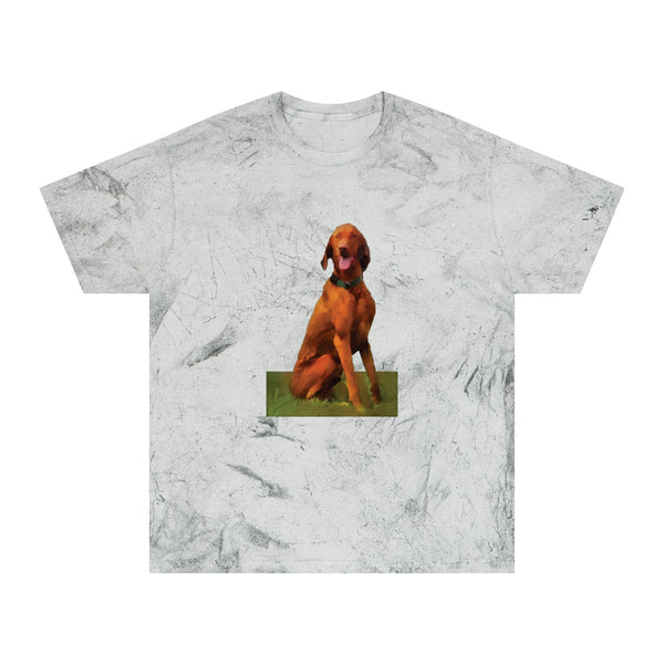 Hungarian Vizsla 'Waiting For The Bride' Unisex Cotton Color Blast T-Shirt