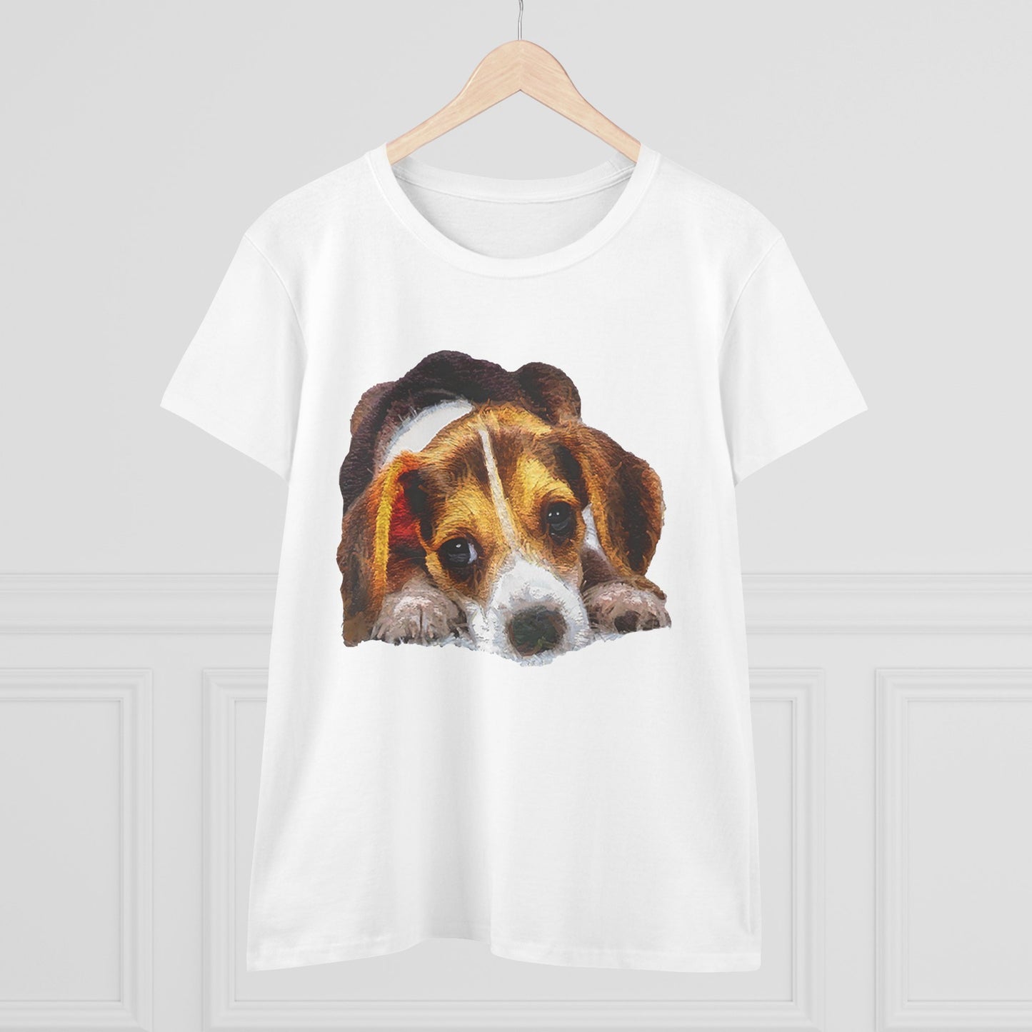 Beagle 'Daisy May' Women's Midweight Cotton Tee