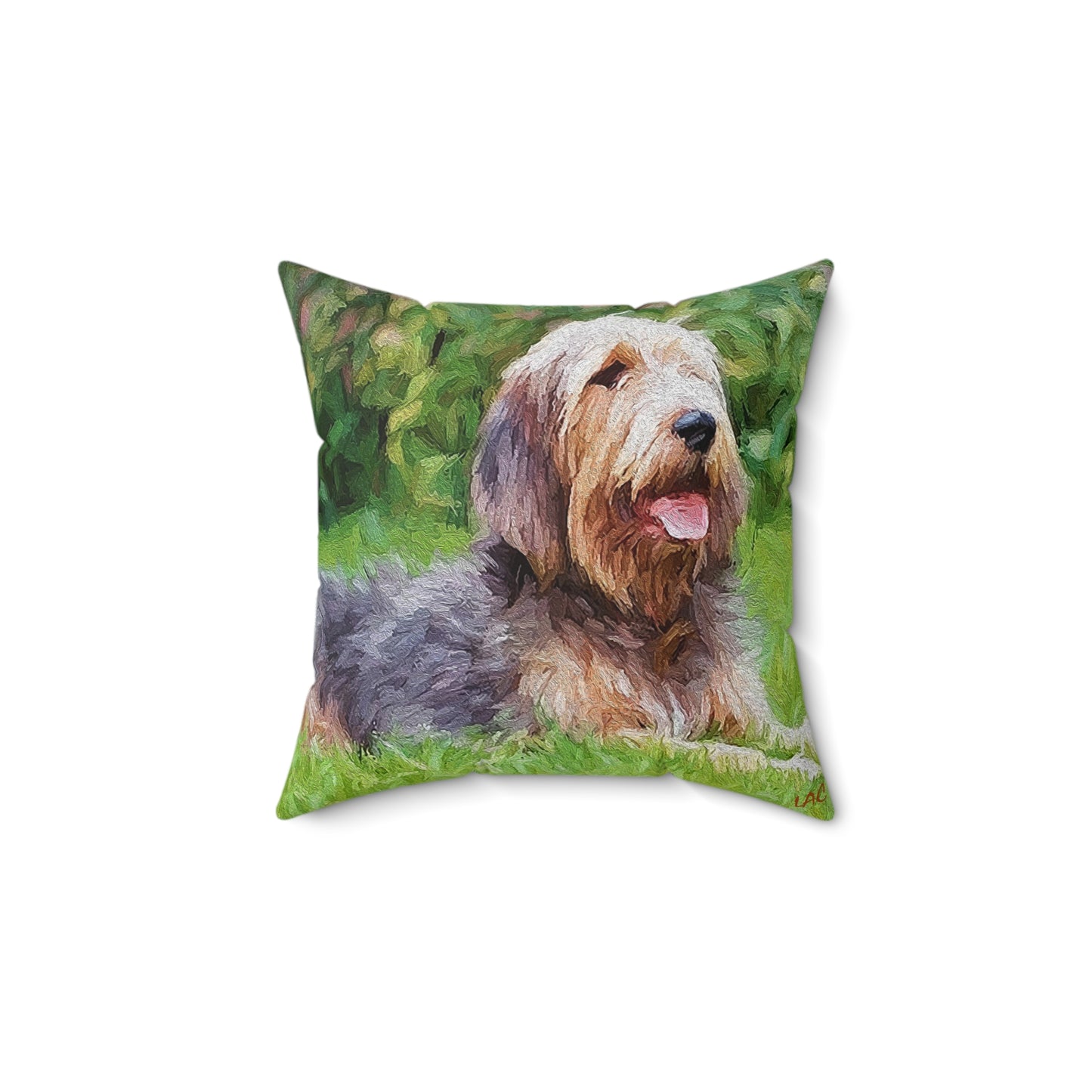 Otterhound Spun Polyester Throw Pillow