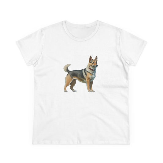 Swedish Vallhund  Women's Midweight Cotton Tee