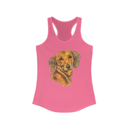 Dachshund 'Doxie #1' Women's Racerback Tank