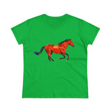Horse 'Old Red' Women's Midweight Cotton Tee
