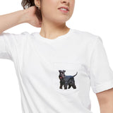 Kerry Blue Terrier Unisex Pocket T-shirt