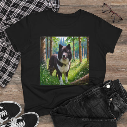 Karelian Bear Dog Women's Midweight Cotton Tee