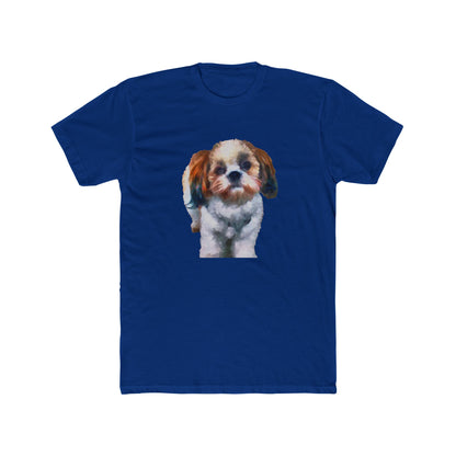 Shih-Tzu Men's Fitted Cotton Crew Tee