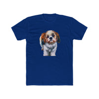 Shih-Tzu Men's Fitted Cotton Crew Tee