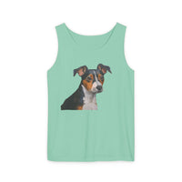 Teddy Roosevelt Terrier Unisex Relaxed Fit Garment-Dyed Tank Top