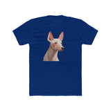 Xoloitzcuintli 'Mexican Hairless' Men's FItted Cotton Crew Tee