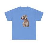 Weimaraner 'Rocky' Unisex Heavy Cotton Tee