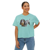 Bluetick Coonhound Women's Oversized Boxy Tee