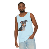 Teddy Roosevelt Terrier Unisex Relaxed Fit Garment-Dyed Tank Top