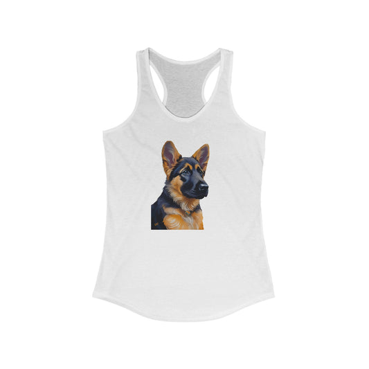 German Shepherd Puppy Women's Classic Racerback Tank