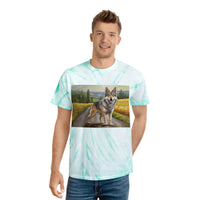 Czechoslovakian Vlciak Wolfdog Classic Tie-Dye Tee, Cyclone