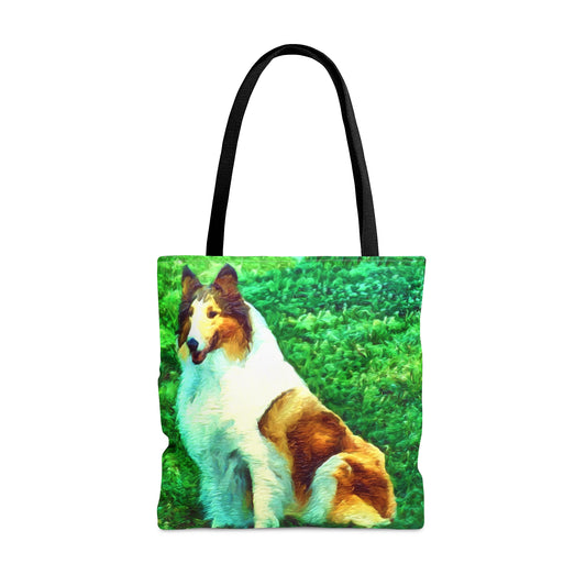 Rough Coated Collie "Ramsey" Tote Bag