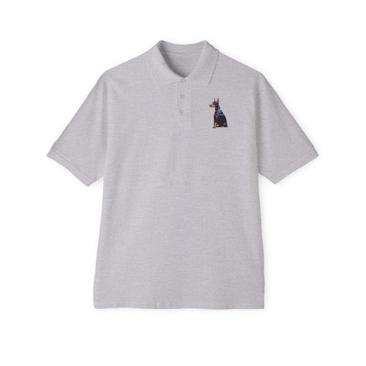 Doberman Pinscher Men's Piqué Polo Shirt