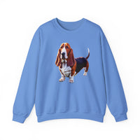 Basset Hound Unisex 50/50 Crewneck Sweatshirt