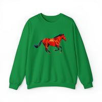 Horses 'Old Red' Unisex 50/50 Crewneck Sweatshirt