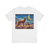 Coyotes in Moonlight Unisex Jersey Short Sleeve Tee