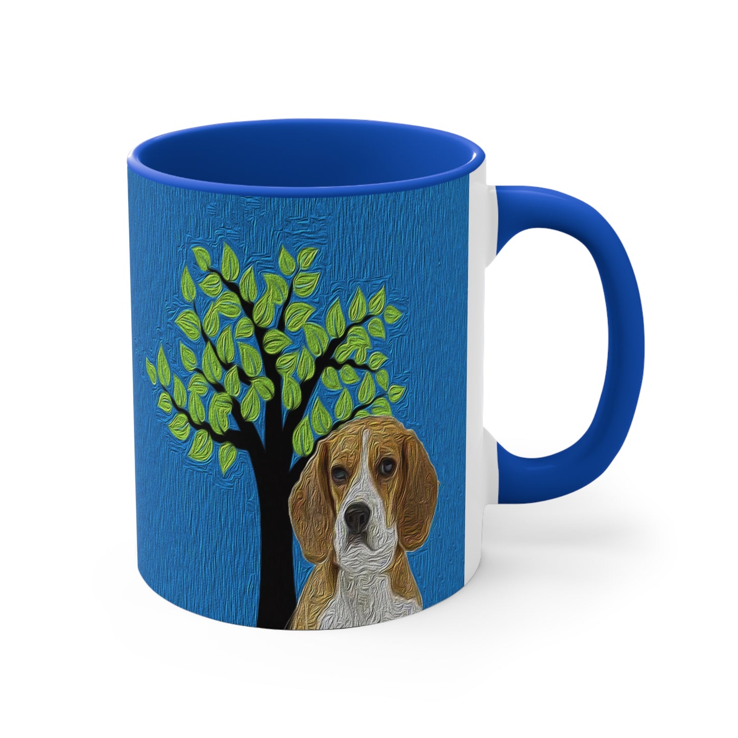 Beagle 'Hopper' 11oz Ceramic Accent Mug: Sip in Style