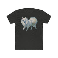 Japanese Spitz - Men's Fitted Cotton Crew Tee