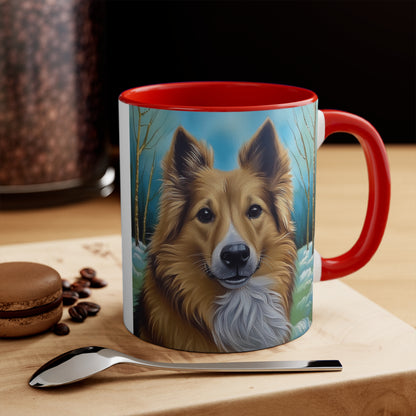 Icelandic Sheepdog 11oz Ceramic Accent Mug