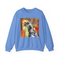 English Setter and Child Classic 50/50 Crewneck Sweatshirt