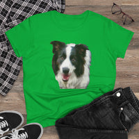 Border Collie '#2' Women's Midweight Cotton Tee