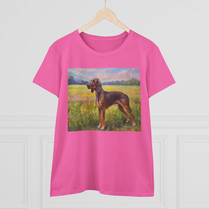 Plott Hound Women's Midweight Cotton Tee