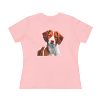 "Gunner the Brittany Spaniel Women's Relaxed Fit Cotton Tee"