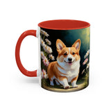 Welsh Corgi Puppy - Accent Coffee Mug