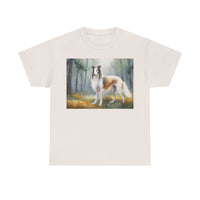 Borzoi 'Russian Wolfhound' Unisex Heavy Cotton Tee