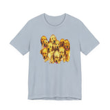 Golden Retriever Puppies Unisex Jersey Short Sleeve Tee