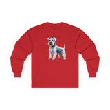 White Schnauzer Unisex Classic Cotton Long Sleeve Tee