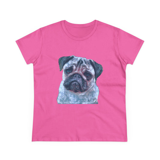 Pug 'Pompey' Women's Midweight Cotton Tee