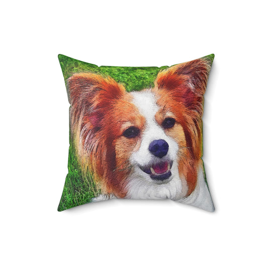 Papillon Spun Polyester Throw  Pillow