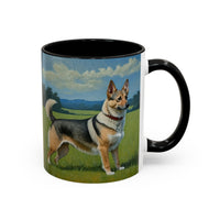 Swedish Vallhund - Ceramic Accent Coffee Mug - 2 Sizes