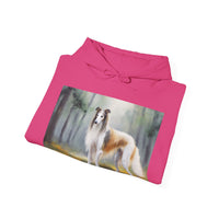 Borzoi 'Russian Wolfhound' Unisex 50/50 Hooded Sweatshirt