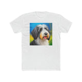 Polish Lowland Sheepdog --  Men's Fitted Cotton Crew Tee